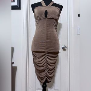 Crave Fame Brown Dress